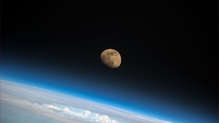 Картинка: если смотреть на луну с орбиты, то земля будет плоской,  видео наса без ретуши